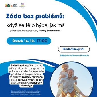 Bolesti zad trápí čím dál víc lidí – a přitom jim lze správným pohybem a držením těla často předcházet. Fyzioterapeutka Pavlína Schenelová vás provede základy prevence, ukáže, jak se správně hýbat, sedět a upravit svůj pohybový stereotyp.